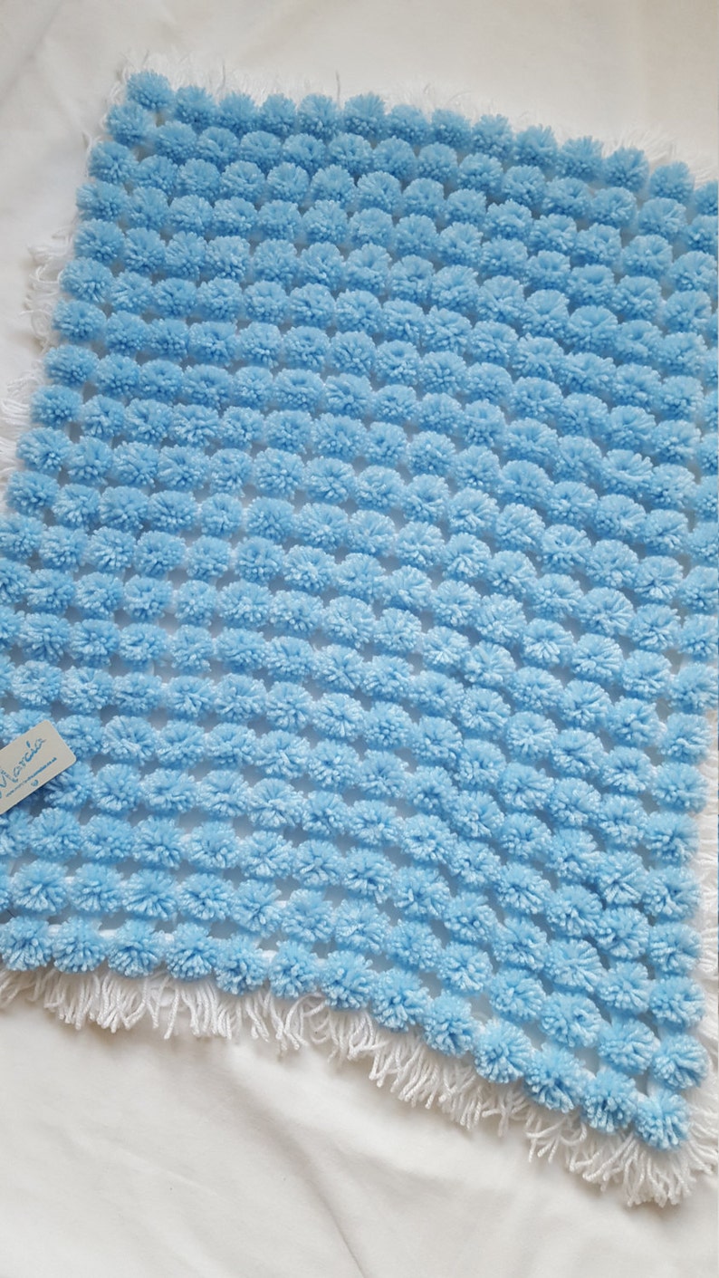 Pompom Pram Blanket image 1