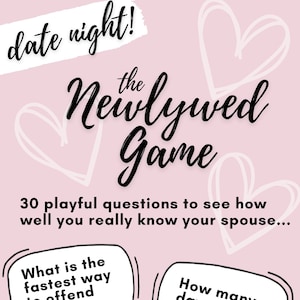 At Home Date Night Idea - The Newlywed Game
