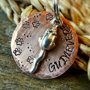 Cat ID Tag, Mouse Pet ID Tag, Mouse Dog Tag, Mouse Cat Tag, Barn Hunt, Hunter, Ratter, Rat Terrier, Terrier, Jack Russel, Cat Name Tag, Rat