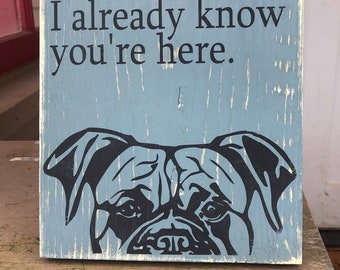 Beware of Dog, Boxer Sign, Pit Bull Sign, Boxer Decor, Pit Bull Decor, Pit Bull Welcome, Boxer Welcome, Yard Sign, Bulldog, Bully