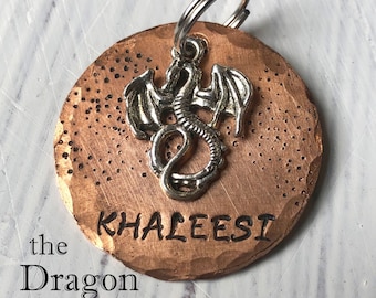 Dragon Dog Tag, Personalized Dog Tag, of Thrones Dog Tag, Dog Tag for Dogs, Name Tag, Collar Tag, Draco,Khaleesi