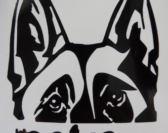 Malinois MINE Decal Large Car Window