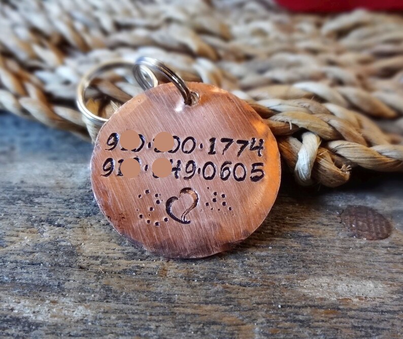 Celtic Dog Tag, Copper Dog Tag For Dogs, Dog Collar Tag, Personalized Dog Name Tag, Irish Dog Tag, Celtic Knot, Pet ID, Pet Name Tag bild 7