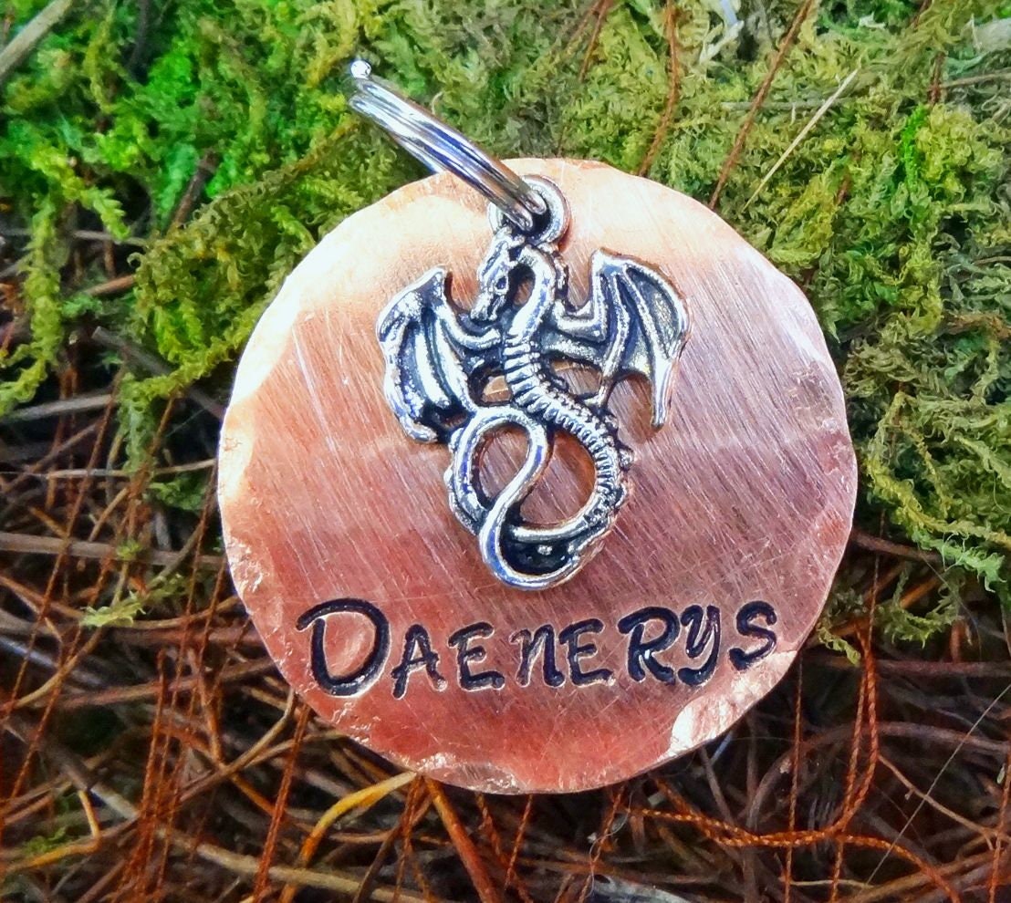 Dragon Dog Tag Personalized Dog Tag Game of Thrones Dog Tag Etsy