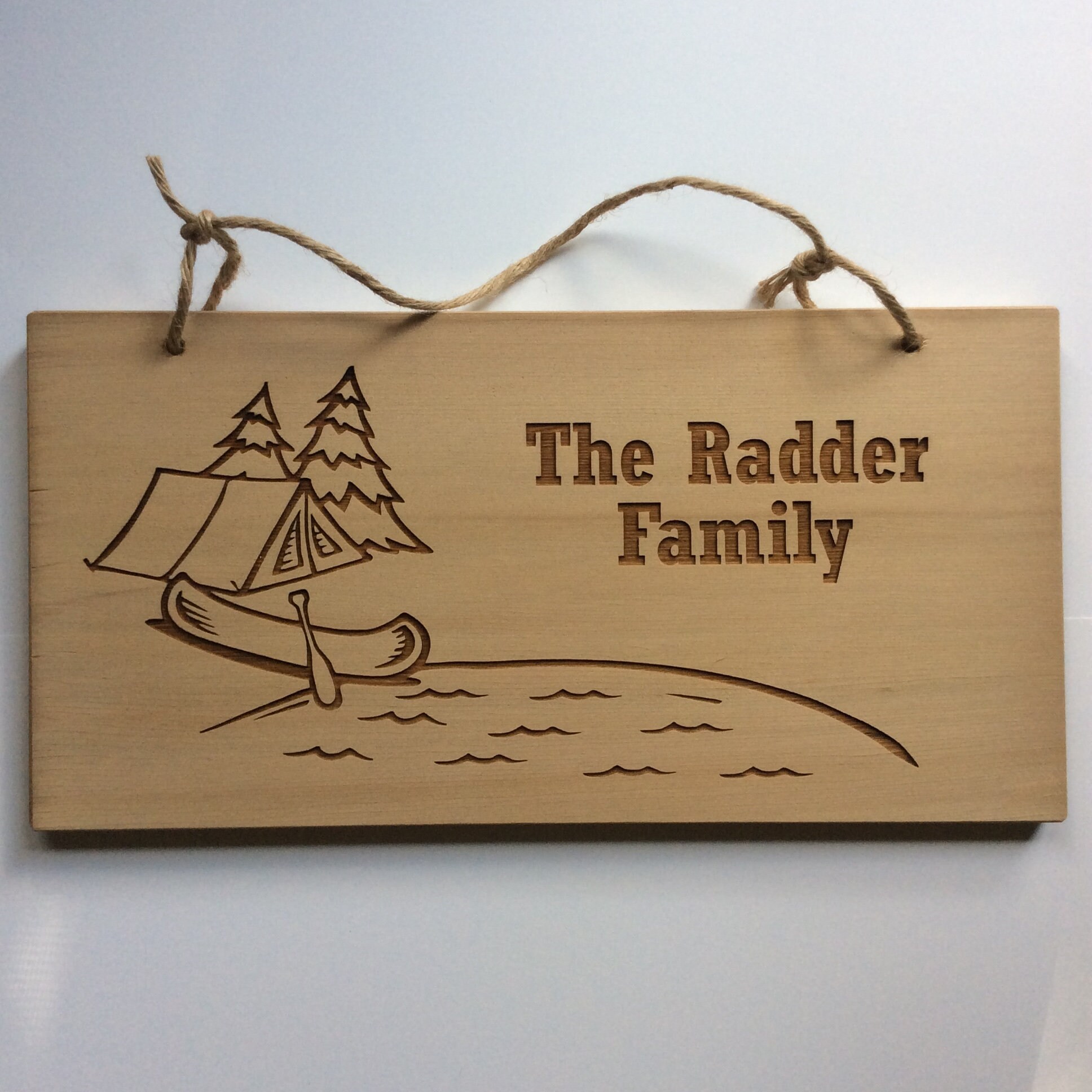 Personalized Camping Signs Custom Wood Name Sign Family Name Etsy Canada