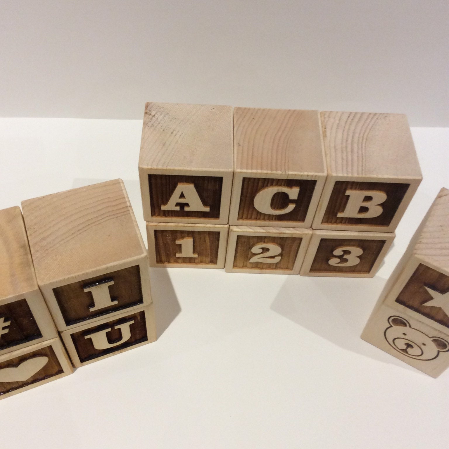 Wooden Letter Blocks Custom Wooden Baby Blocks Alphabet Etsy