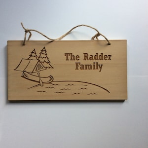 Personalized Camping Signs, Custom Wood Name Sign, Family Name Signs, Custom Camping Sign