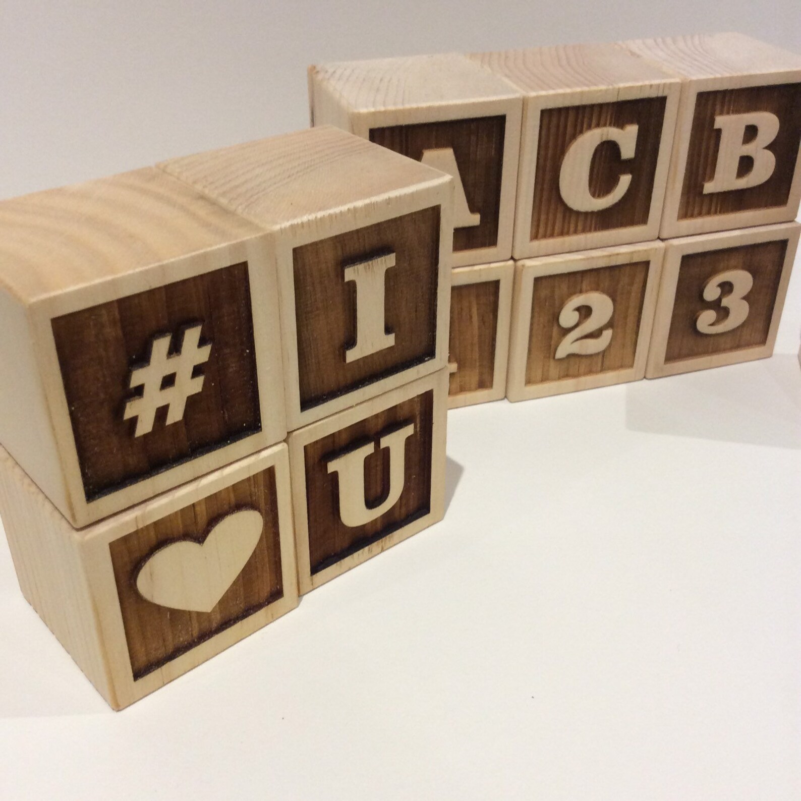Wooden Letter Blocks Custom Wooden Baby Blocks Alphabet Etsy Canada