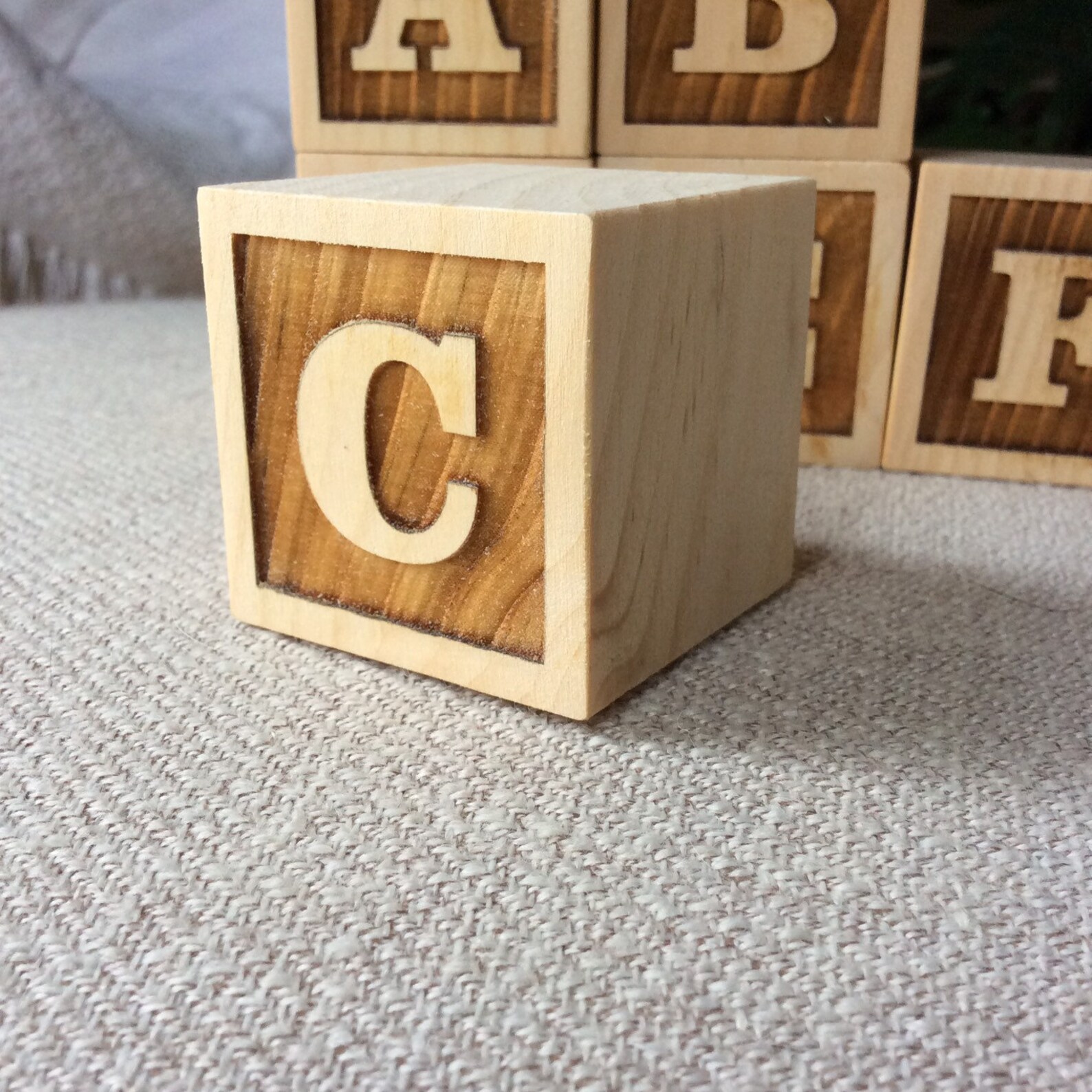 Wooden Letter Blocks for Baby Gifts Custom Wooden Letter Etsy