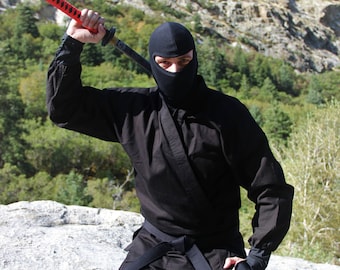 Authentic Black Ninja Uniform Costume