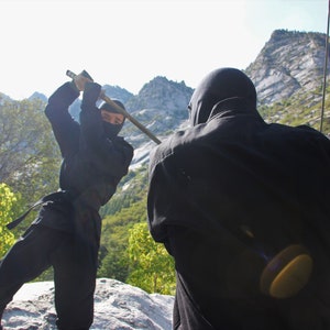 Authentic Black Ninja Uniform Costume image 6