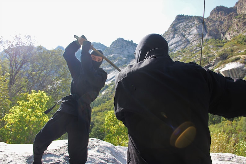 Authentic Black Ninja Uniform Costume image 6