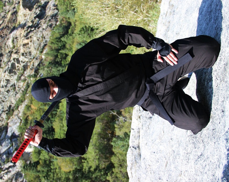 Authentic Black Ninja Uniform Costume | Etsy