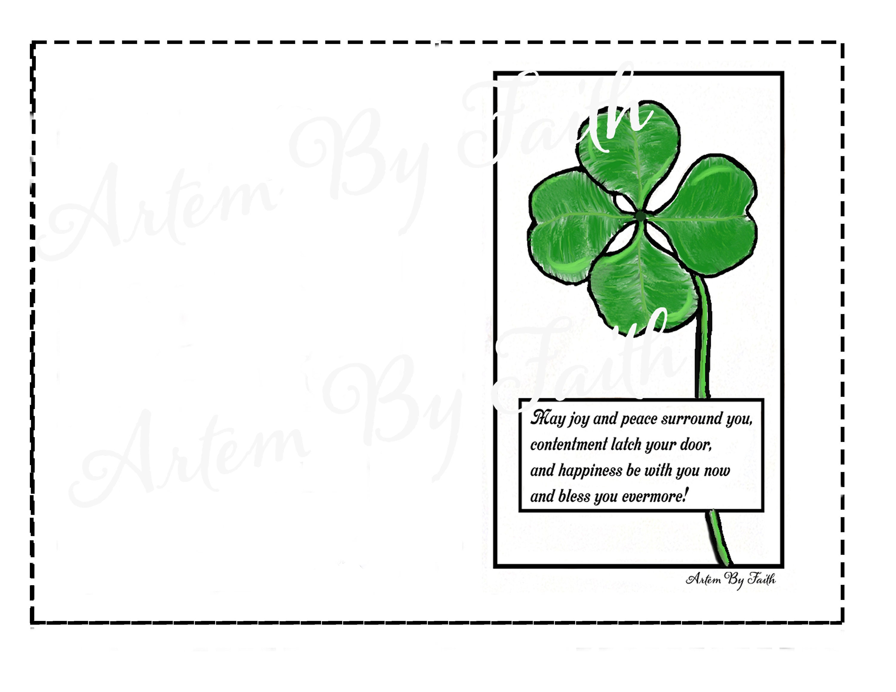 Quadrifoglio Portafortuna In Vetro Con Biglietto - Vero Quadrifoglio Da 2,5 Cm, Regalo Irlandese In Confezione Regalo