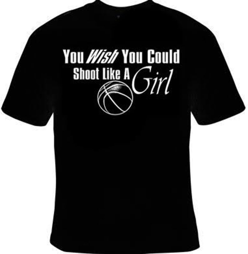 Shoot Like A Girl Basketball Girl Hoodie Black S-XL Adult Youth Sizes