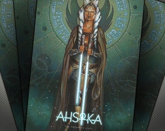 pix Ahsoka And Darth Vader Fan Art ahsoka poster etsy