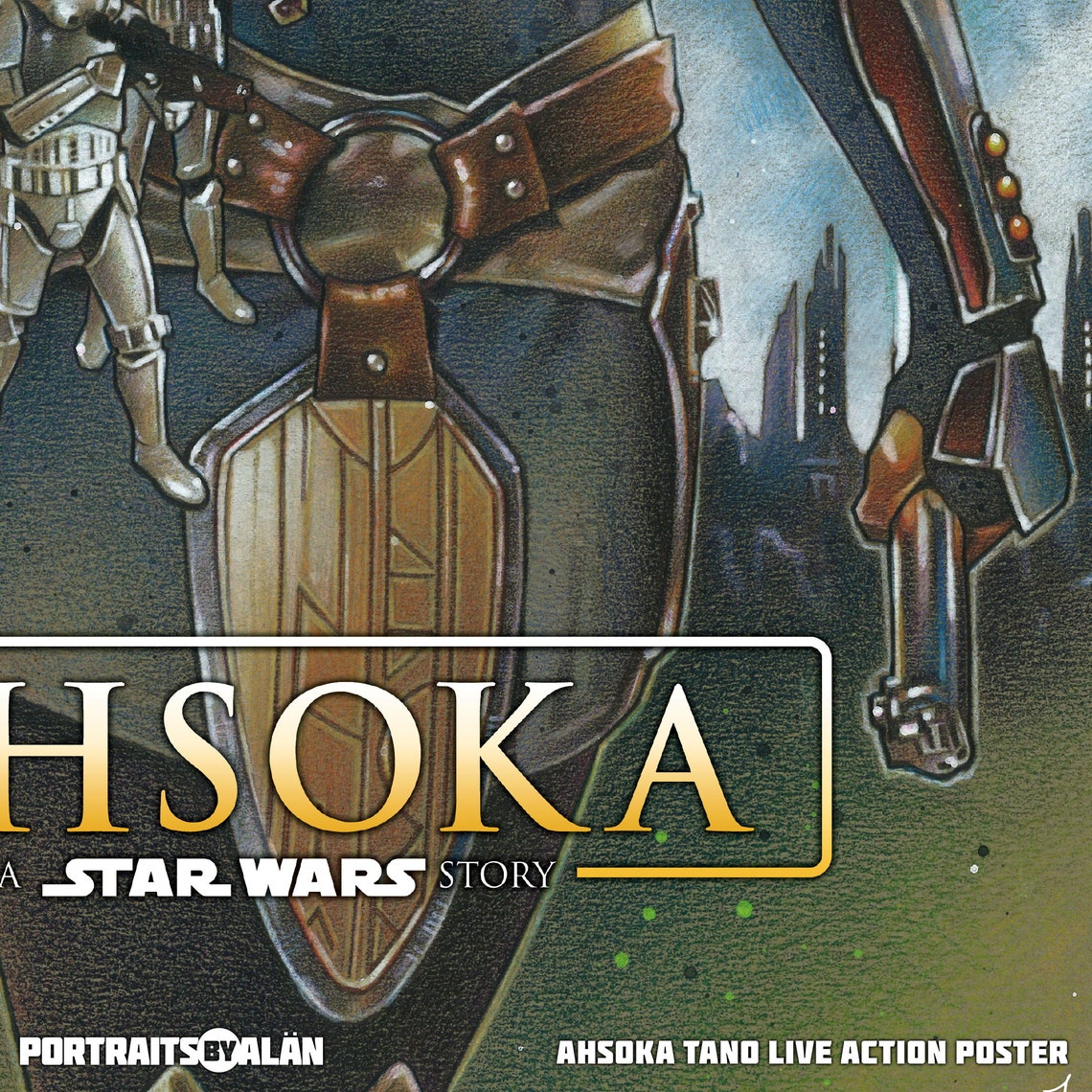 Ahsoka Tano 12x18 Poster Print Original Poster Design of the Etsy