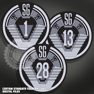 Custom Stargate Team Patch Graphics