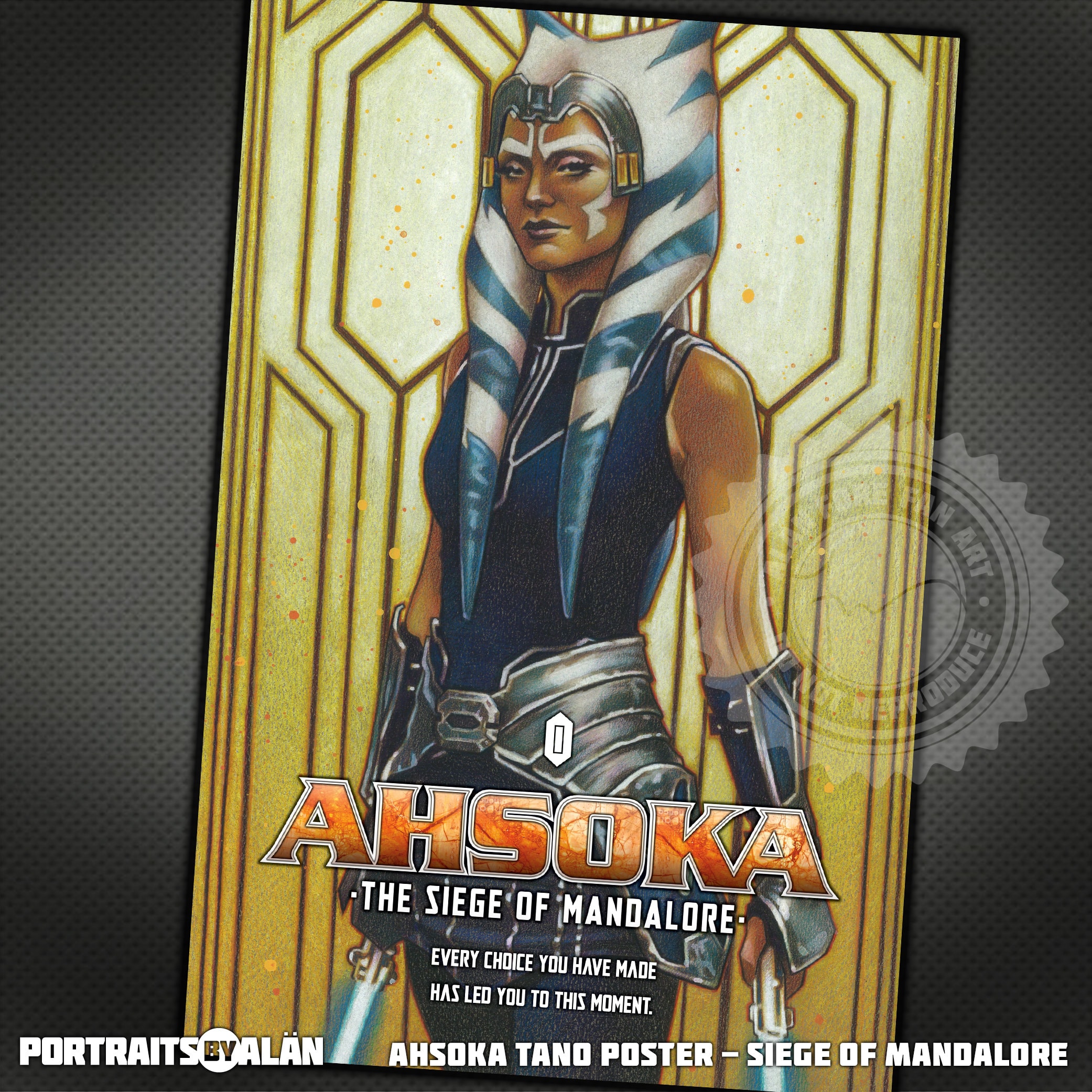 アソーカ・タノ 12x18 ポスター - マンダロアの包囲戦 スター