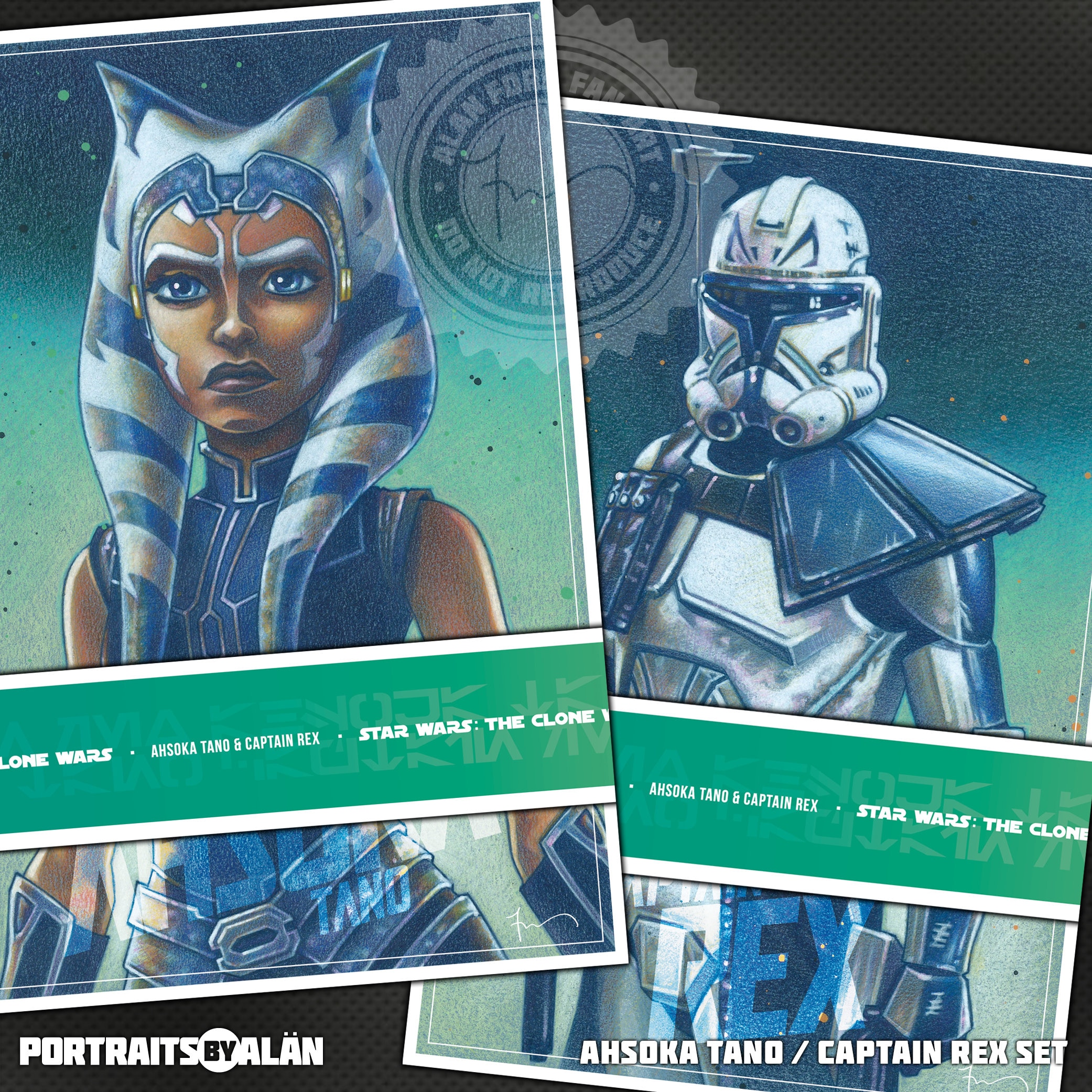Ahsoka Tano and Captain Rex 2piece Star Wars the Clone Wars Etsy