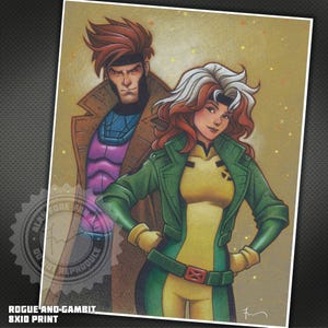 Gambit and Rogue - 8x10 Portrait of the X-Men from X-Men &#39;97