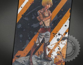 Dibujo original de Armin Arlert - Arte de fan del anime Ataque a los Titanes dibujado a mano