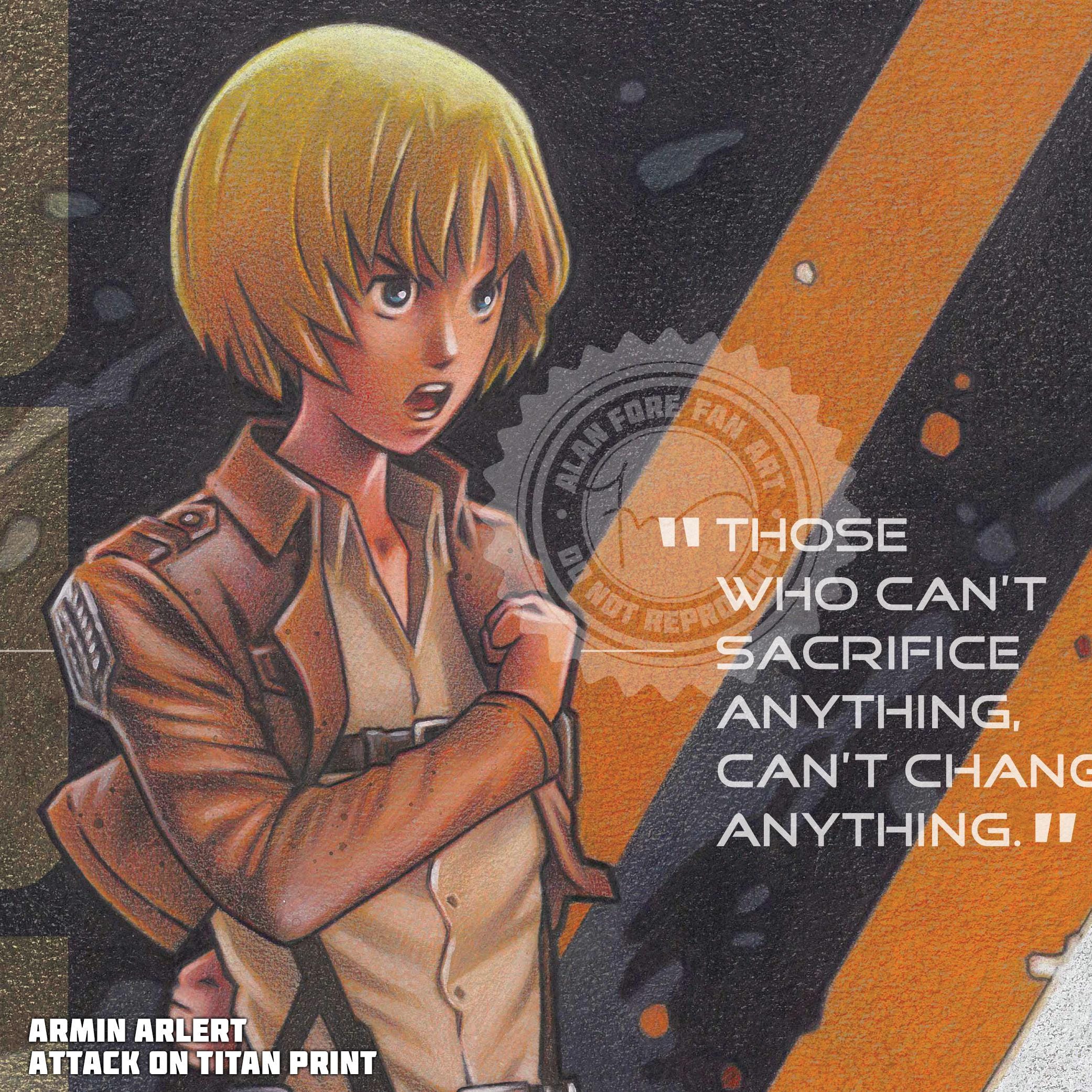 Armin Arlert Poster and Print - Original Attack on Titan Anime Fan
