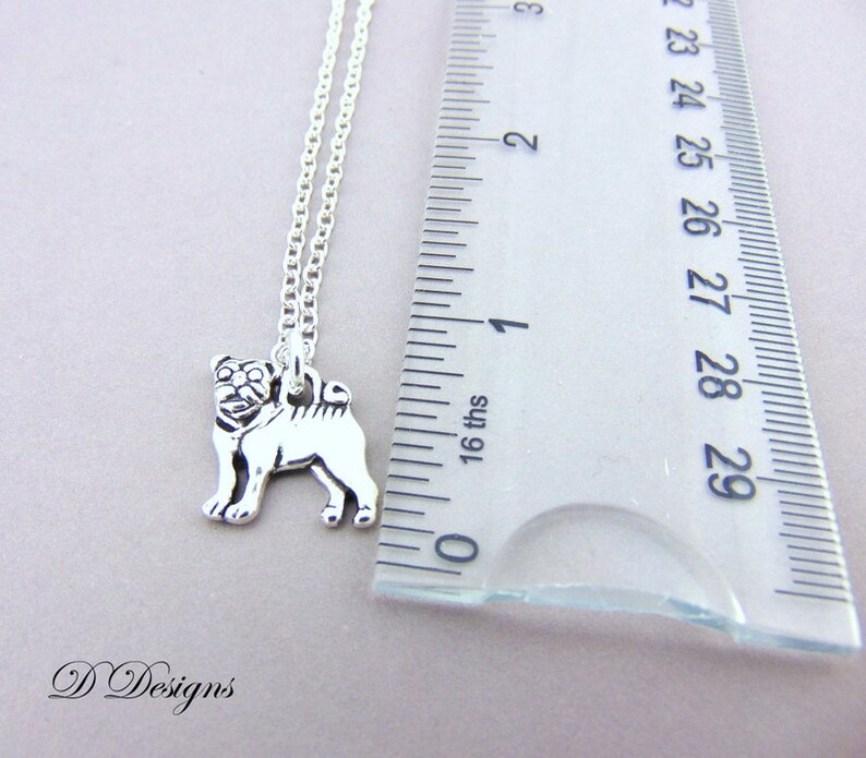 Pug Necklace Personalised Pug Jewellery Dog Necklace Etsy