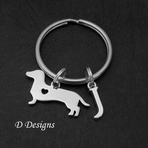 Dachshund Dog Keyring, Dachshund Dog Keychain, Sausage Dog key ring, Personalised Key chain, Dachshund Lovers Gifts