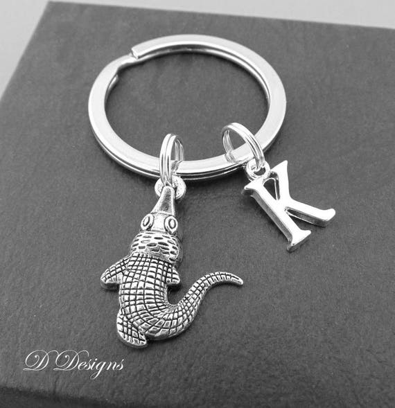 white croc keychain