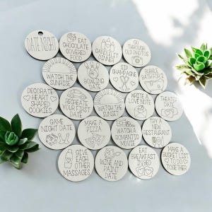 Date Night Tokens, Naughty and Nice Tokens, Fun Tokens, Love Token Set, Bucket List, Tokens, Date Tokens, Valentine Tokens