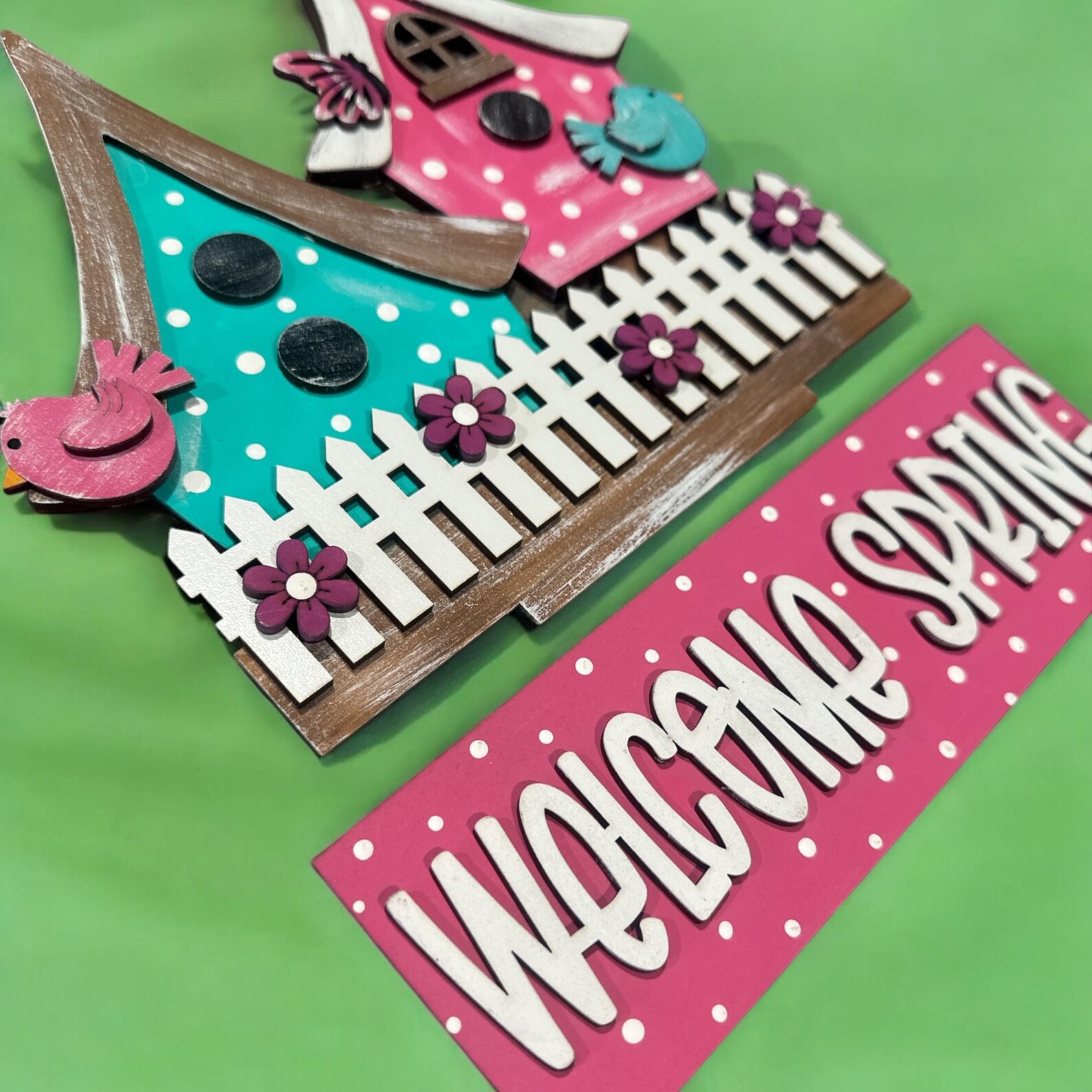 Welcome Spring Insert Welcome Spring Window Insert: Interchangeable Seasonal Decor, Window ...