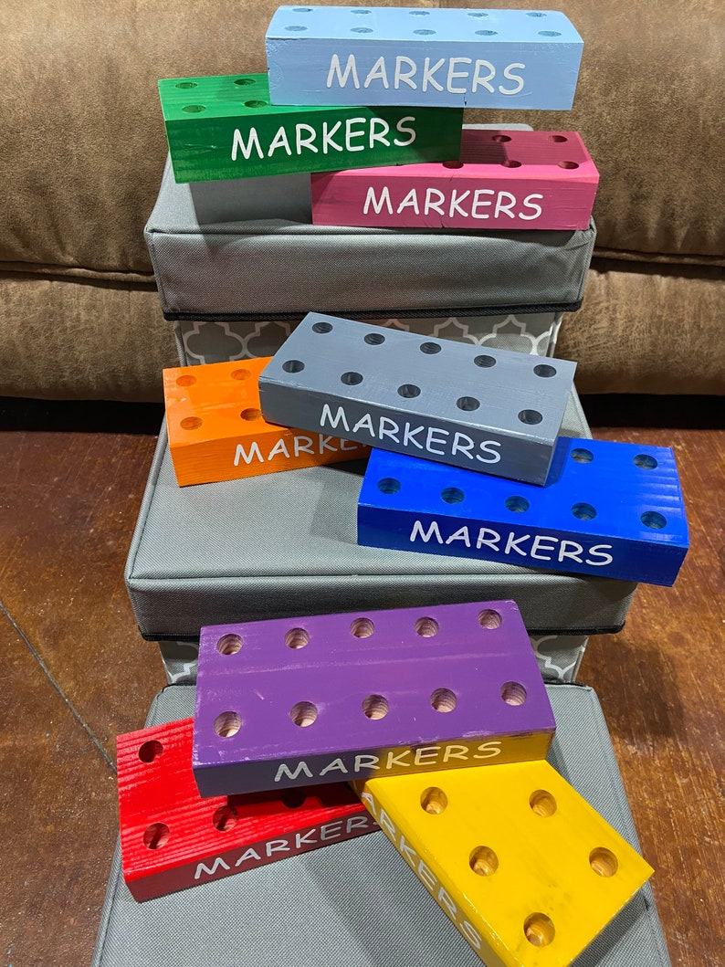 Marker Holder for Large Markers / Crayola Marker Keeper / Etsy