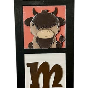DIY 4 Tier Tile Leaning Frames for Interchangeable Wood Tiles, 4.25 or 4.5" Ladder inserts, Home Sign, Home Decor, Frame Small Signs