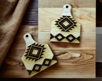 Cowtag Western Earring DIY Unfinished