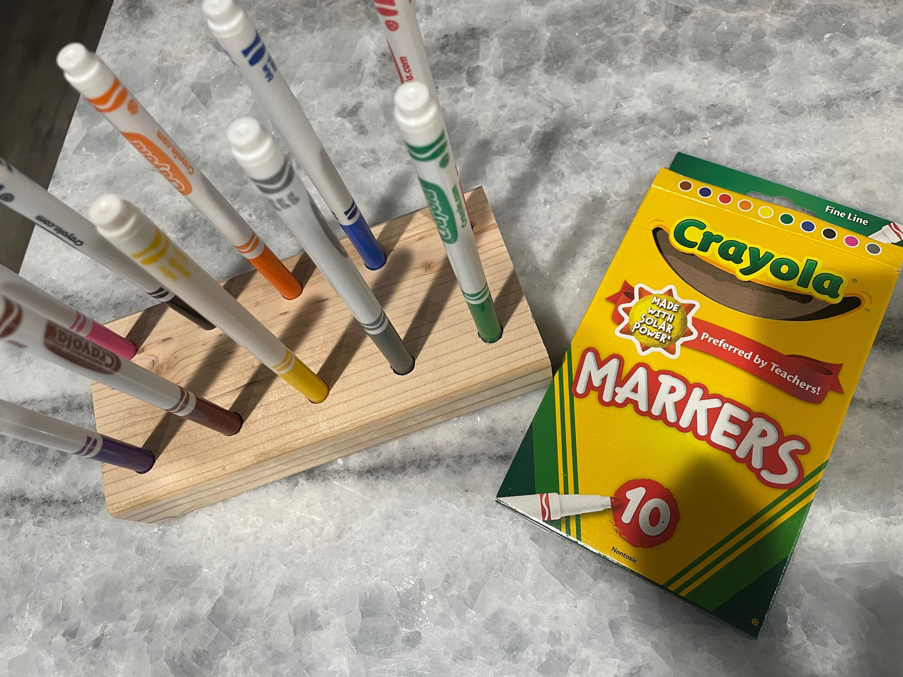 Marker Holder for Skinny Markers / Marker Keeper / Crayola / Markers 