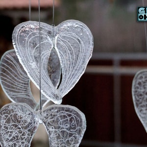 3 harten gemaakt van glazen raamdecoratie afbeelding 4
