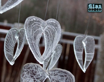 GLASS HEARTS 1 pc