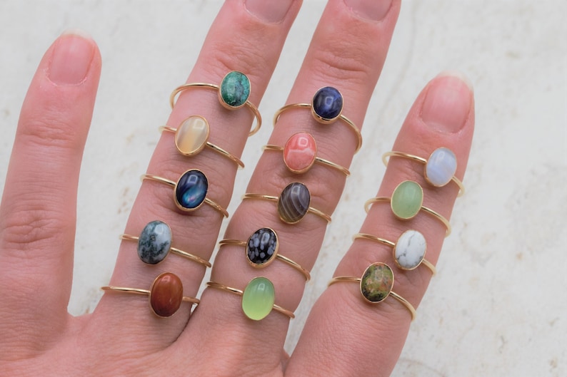 Chrysocolla Ring Robins Egg Blue Genuine Gemstone Natural image 9