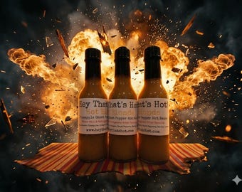 Hot Blonde. Pineapple Ghost Pepper Hot Sauce. 5 oz. Bottle