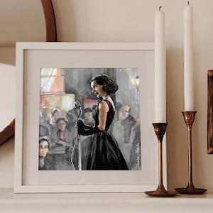 Collectible print - The Marvelous Mrs Maisel, Midge on stage - limited art print