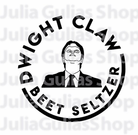 Dwight Schrute Claw Beet Seltzer Svg Etsy