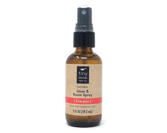 Linen & Room Spray - Energize (2 oz) - All Natural Aromatherapy Air Freshener with Pure Therapeutic Grade Essential Oils, Phthalate-Free