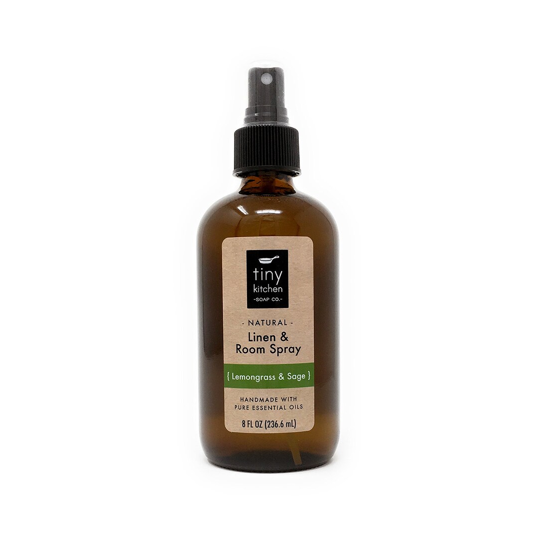 Linen & Room Spray Lemongrass and Sage 8 Oz All Natural Air Freshener