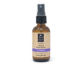 Linen & Room Spray - Lavender (2 oz) - All Natural Aromatherapy Air Freshener with Pure Therapeutic Grade Essential Oil, Phthalate-Free