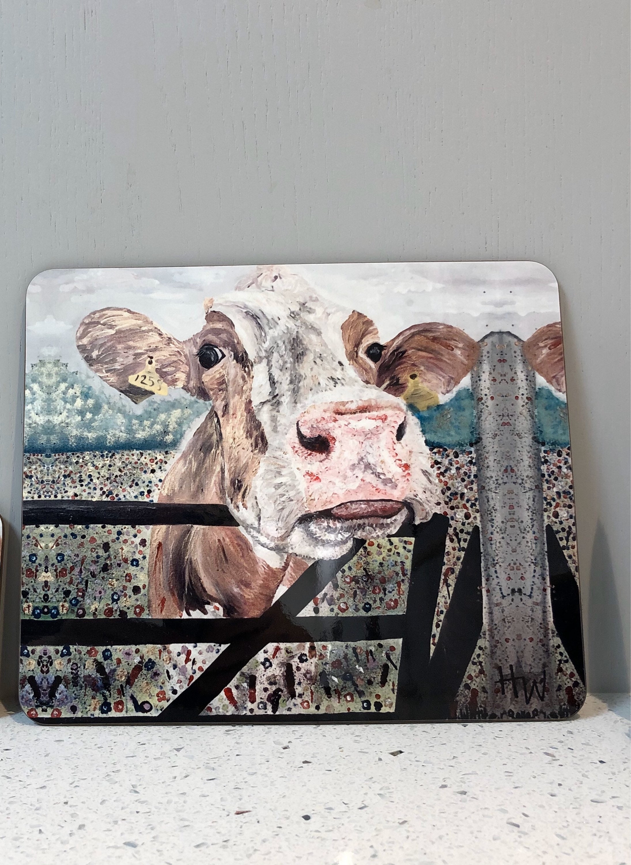 Cow Placemats Friesian cow Placemat Dairy cow farmhouse Etsy