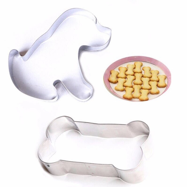 Gumpaste Party Favors Fondant Dog /& Bone Cookie Cutter for Pastry