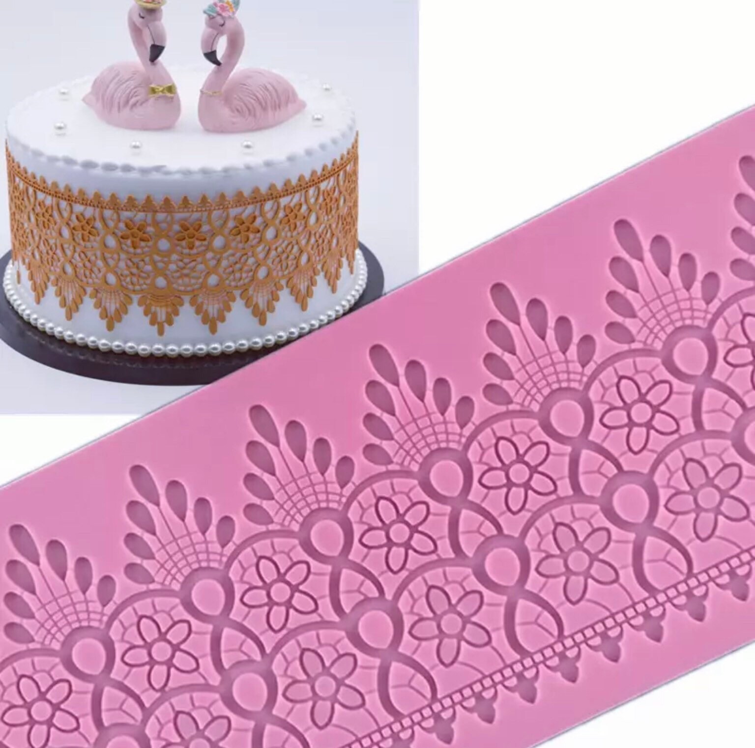 Sweet Silicone Lace Swag Mold Sugar Craft Fondant Cake Etsy