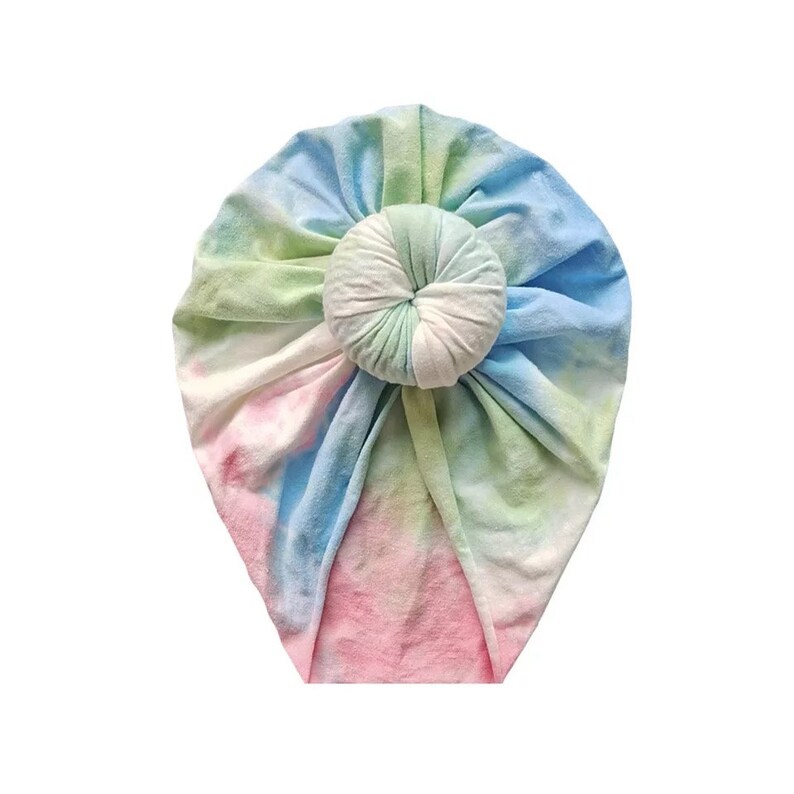 Baby Head Bow Tie Dye Baby Bow Headband Set Baby Hairband Newborn baby Gift Baby Turban Baby Girl Gift Baby Shower gift