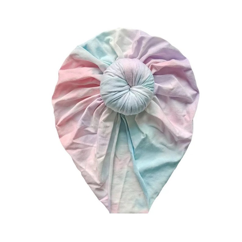 Baby Head Bow Tie Dye Baby Bow Headband Set Baby Hairband Newborn baby Gift Baby Turban Baby Girl Gift Baby Shower gift